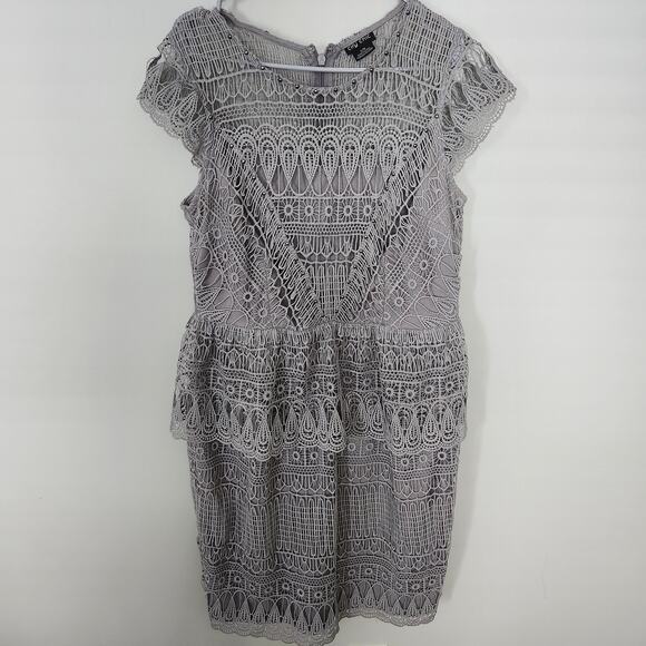 CITY CHIC Bellissima Lace Peplum Dress EUC - Picture 2 of 5